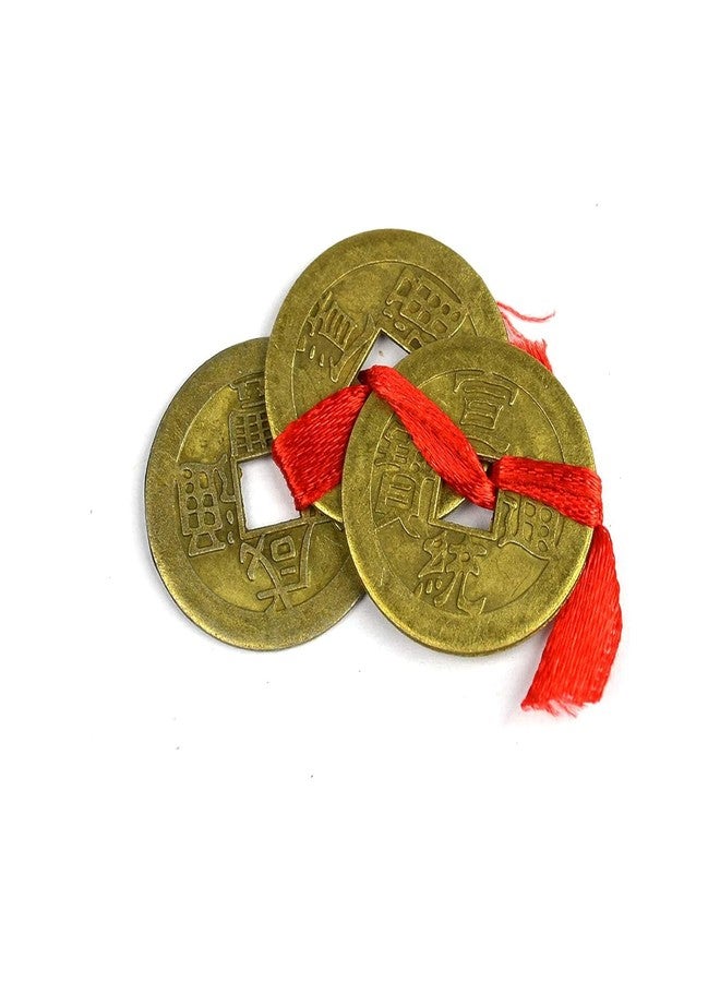 GJ Grand Jhaiji Feng Shui 1 Set of 3 Wealth Coins Showpiece Showpiecesize - 2.5 cm Copper - Image 5